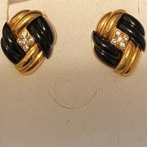 Vintage Joan Rivers Signed Clip-On Earrings.